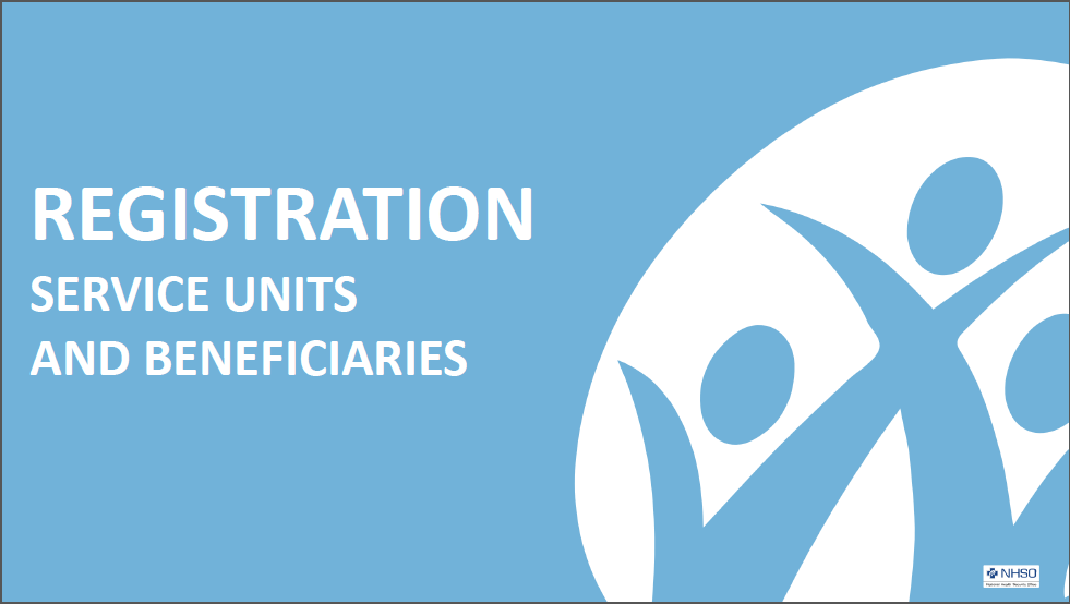 Registration Service Units and Beneficiaries